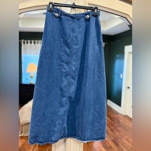 Classic Blue Denim Skirt- Made in the USA